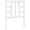 vidaXL Sengegavl hvit 81x4x100 cm heltre furu