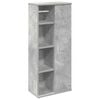 vidaXL Baderomsskap med rulleholder betonggr&aring; 39x22x90 cm