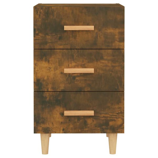 vidaXL Nattbord røkt eik 40x40x66 cm konstruert tre