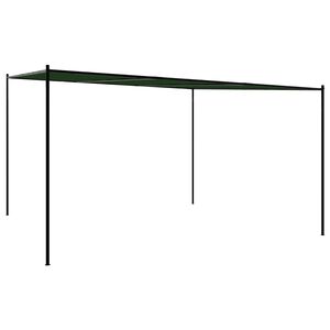 vidaXL Paviljong 4 x 3,98 x 2,67 m Gr&oslash;nn Polyester og st&aring;l