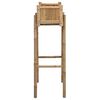 vidaXL Hagepotte med holder Naturlig 50 x 38 x 114 cm Bambus