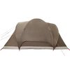 vidaXL Kuppeltelt for camping 6 personer brun vanntett