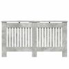 vidaXL Radiator Deksel Betonggr&aring; 152 x 19 x 81,5 cm Konstruert tre