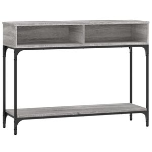 vidaXL Konsollbord gr&aring; sonoma 100x30,5x75 cm konstruert tre