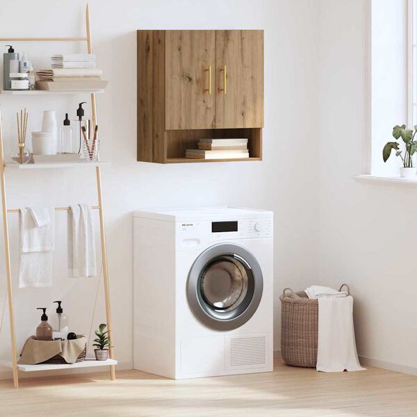 vidaXL Veggskap Veggmontert artisan eik 60 x 31 x 70 cm Konstruert tre