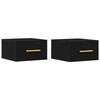 vidaXL Nattbordskap 2 stk. 35 x 35 x 20 cm Konstruert tre Svart Eik