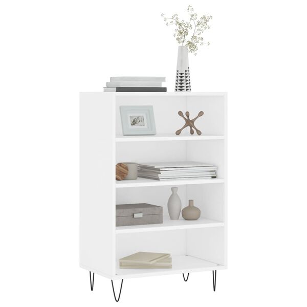 vidaXL Highboard hvit 57x35x90 cm konstruert tre