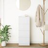 vidaXL Skjenk hvit 37,5x35x99 cm konstruert tre