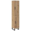 vidaXL H&oslash;yskap Artisan Eik 34,5 x 34 x 180 cm Konstruert tre