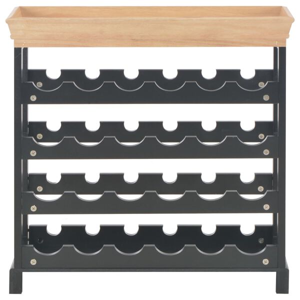 vidaXL Vinhylle svart 70x22,5x70,5 cm MDF