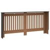 vidaXL Radiatordeksel svart 172x19x81,5 cm MDF