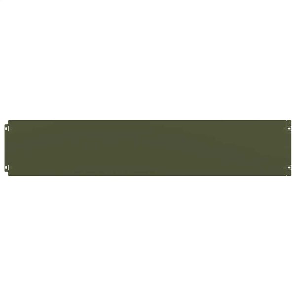 vidaXL Plenkanter 10 stk olivengrønn 20x103 cm kaldvalset stål