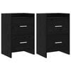 vidaXL Nattbord 2 stk. Svart eik 40 x 30 x 60 cm Konstruert tre