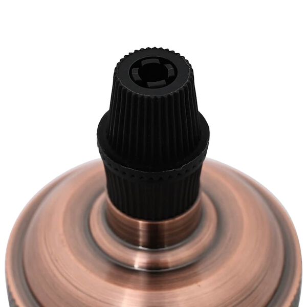 vidaXL Lampeholdere 2 stk r&oslash;d bronse E27