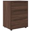 vidaXL Oppbevaringsskap 60 x 48 x 81 cm Konstruert tre Brun Eik
