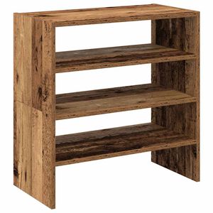 vidaXL Skostativer 2 stk stablebar gammelt tre 60x30x30,5 cm