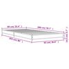 vidaXL Sengeramme gr&aring; sonoma 90x200 cm konstruert tre og metall