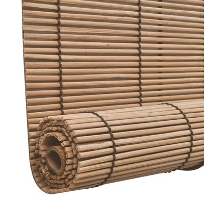 Brun bambus rullegardin 140 x 160 cm