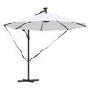 vidaXL Kantilever bananparasol sand 294 x 294 x 248 cm