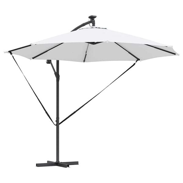 vidaXL Kantilever bananparasol sand 294 x 294 x 248 cm