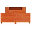 vidaXL Sengeramme uten madrass brun 135x190 cm heltre furu