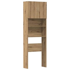 vidaXL Vaskemaskinskap artisan eik 64x24x190 cm konstruert tre