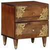 vidaXL Nattbordskap Honning brun 40 x 33 x 46 cm Massiv mango tre