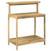 vidaXL Utend&oslash;rs pottingbenk 86,5 x 48,5 x 106 cm Solid akasietre Hvit