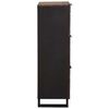 vidaXL Highboard Brun 40 x 33 x 110 cm heltre mango