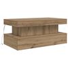 vidaXL Salongbord med LED-lys artisan eik 90x50x40 cm