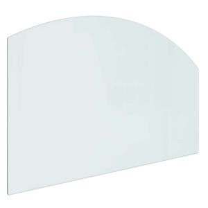 vidaXL Peisglassplate Gjennomsiktig 100 x 60 cm Glass