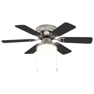 vidaXL Takvifte med lys &Oslash; 82 cm Svart