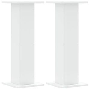 vidaXL Plantestativer 2 stk hvit 30x30x80 cm konstruert tre