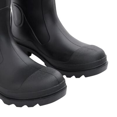 vidaXL Regnstøvler med avtakbare sokker svart str 41 PVC