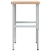 vidaXL Arbeidsbenk 100x60x(73-99,5) cm heltre eik rektangul&aelig;r