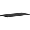 vidaXL Vinduskarmer Svart med trestruktur 100 x 45 x 4,5 cm PVC