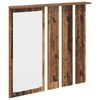 vidaXL Vegghengt kleshenger Gammelt tre 84 x 10 x 80 cm Konstruert tre