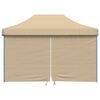 vidaXL Partytelt Beige 279 x 410 x 315 cm Oxford Stoff