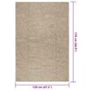 vidaXL Teppe ZIZUR beige 120x170cm jute-utseende innend&oslash;rs og utend&oslash;rs