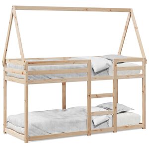 vidaXL K&oslash;yeseng med tak 80x200 cm heltre furu