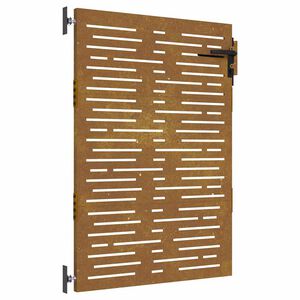 vidaXL Hageport 85x125 cm cortenst&aring;l firkantet design