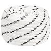 vidaXL Allsidig brukstau 16 mm 25 m Hvit Polyester