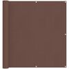 vidaXL Balkong Skjerm Brun 110 x 200 cm Oxford Stoff