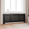 vidaXL Radiatordeksel MDF svart 205 cm