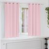 vidaXL M&oslash;rkleggende Gardiner med Ringer 2 pcs Babyrosa 175 x 140 cm