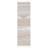 vidaXL Teppe beige 80x300 cm bomull