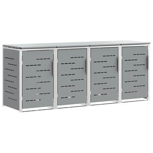 vidaXL Avfallsbeholderoppbevaring Gr&aring; 276 x 77,5 x 112,5 cm