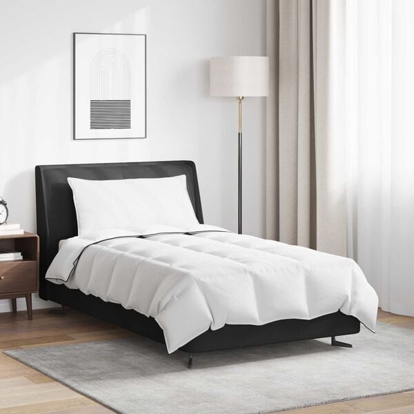 vidaXL Vinter Dynen med pute 2 pcs Hvit Dun Fjær