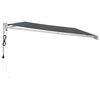 vidaXL Uttrekkbar markise antrasitt 4,5x3 m stoff og aluminium