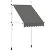 vidaXL Manuell uttrekkbar markise 150 cm antrasitt